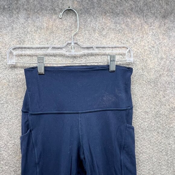 Lululemon Pants Womens 6 Blue High Rise Full Length Athletic Gym Legging Pocket - Picture 8 of 11